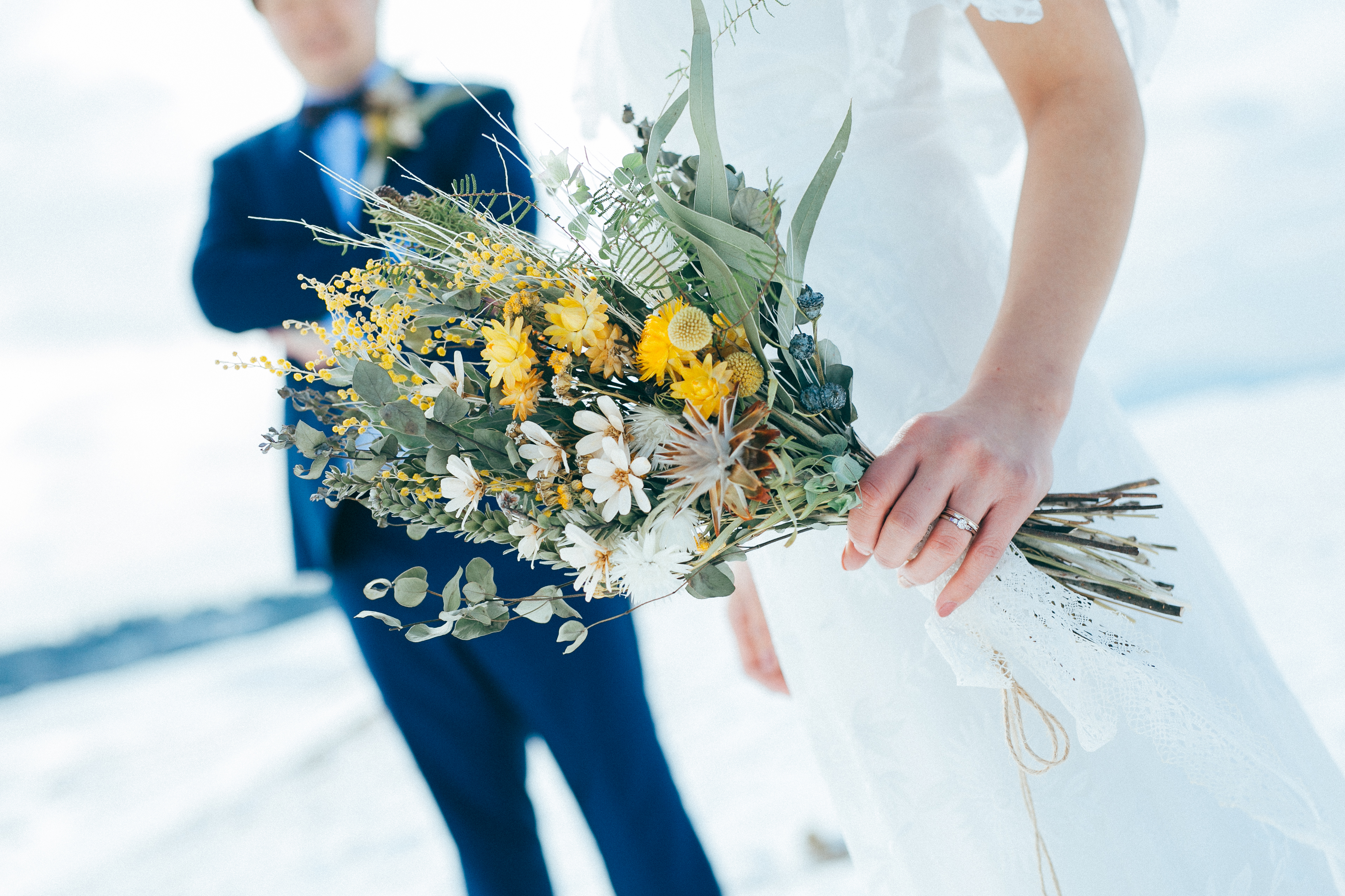 結婚式 ブーケ 前撮り 造花